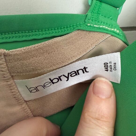 Lane Bryant Women’s 44DD Green Swim Tankini - Picture 2 of 4